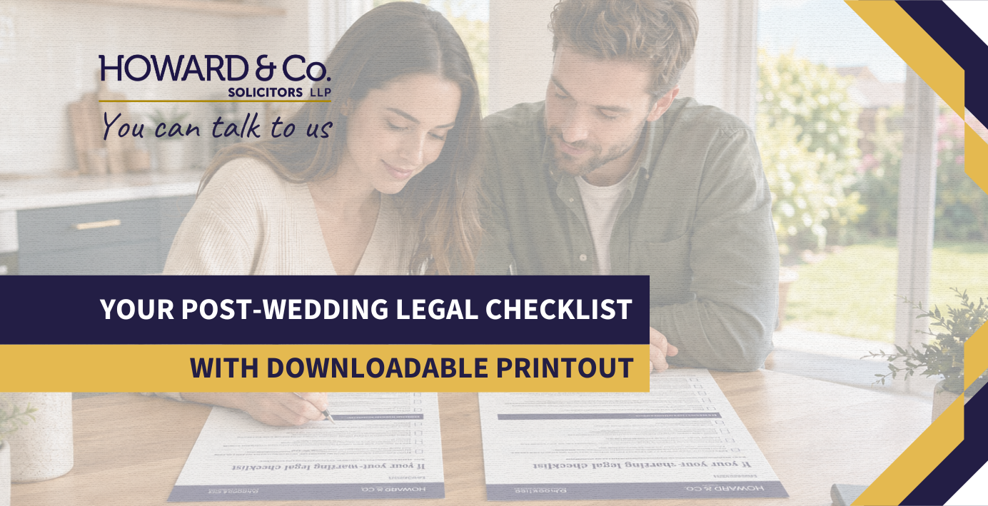 Your Post-Wedding Legal Checklist